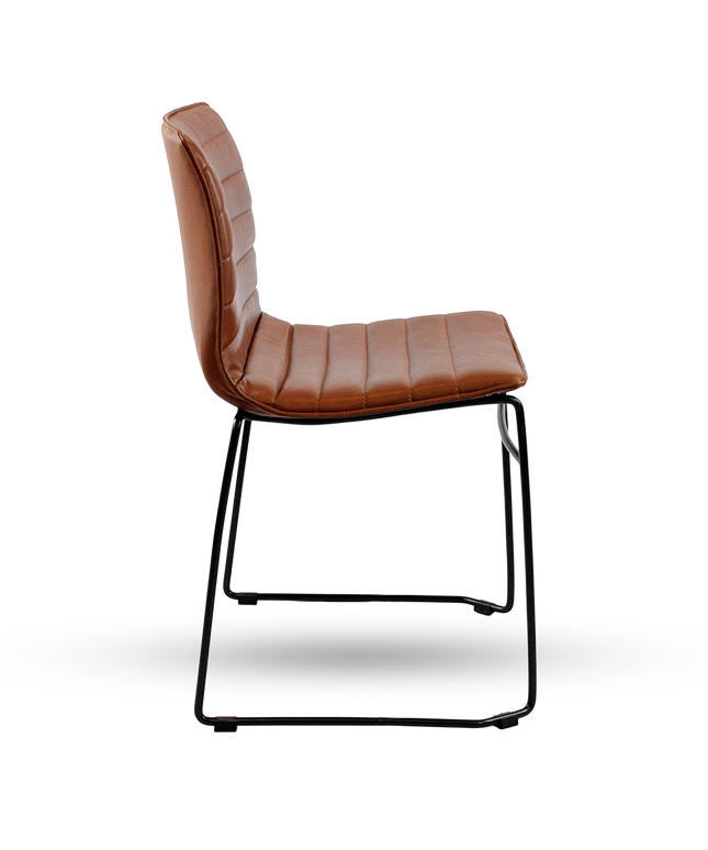 GROOVE Sleigh-Base Side Chair