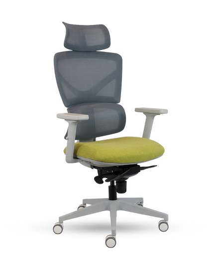 CURVA GREY High-Back Chair