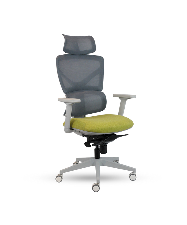 CURVA GREY High-Back Chair